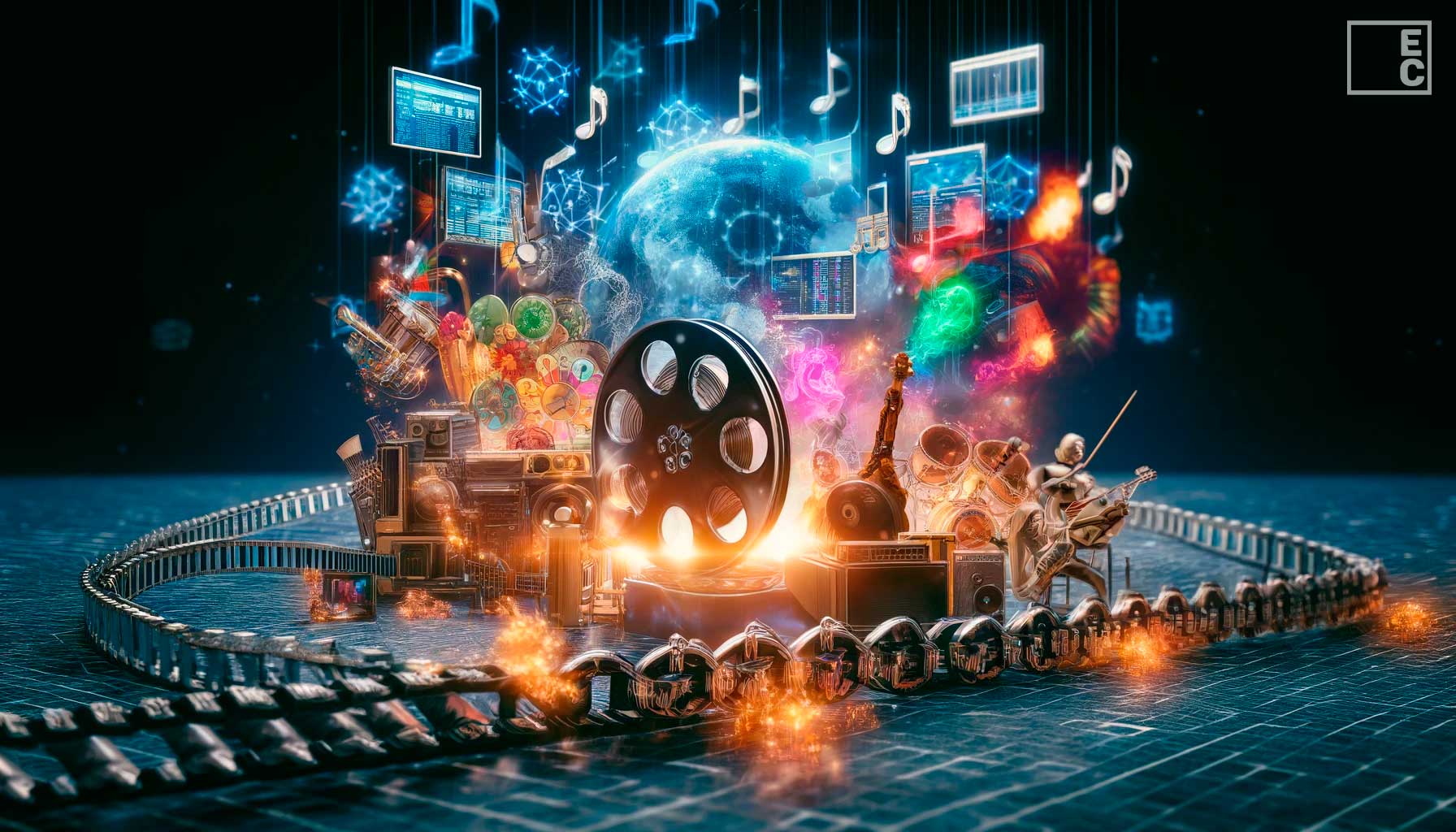 Blockchain en el Entretenimiento: Redefiniendo la Industria del Cine y la Música